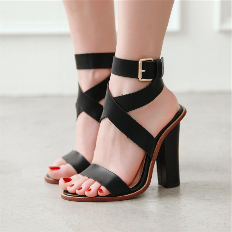 Ankle Strap Attachment - Sandalias de gladiador para mujer, zapatos