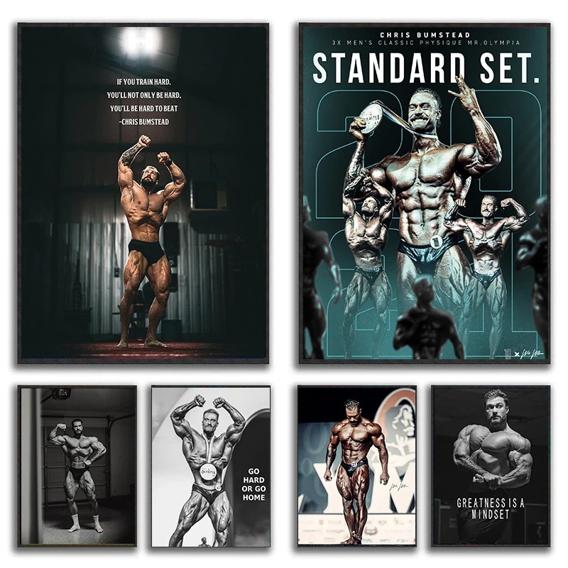 Home Gym Quotes - Chris Bumstead-Póster de citas motivacionales para