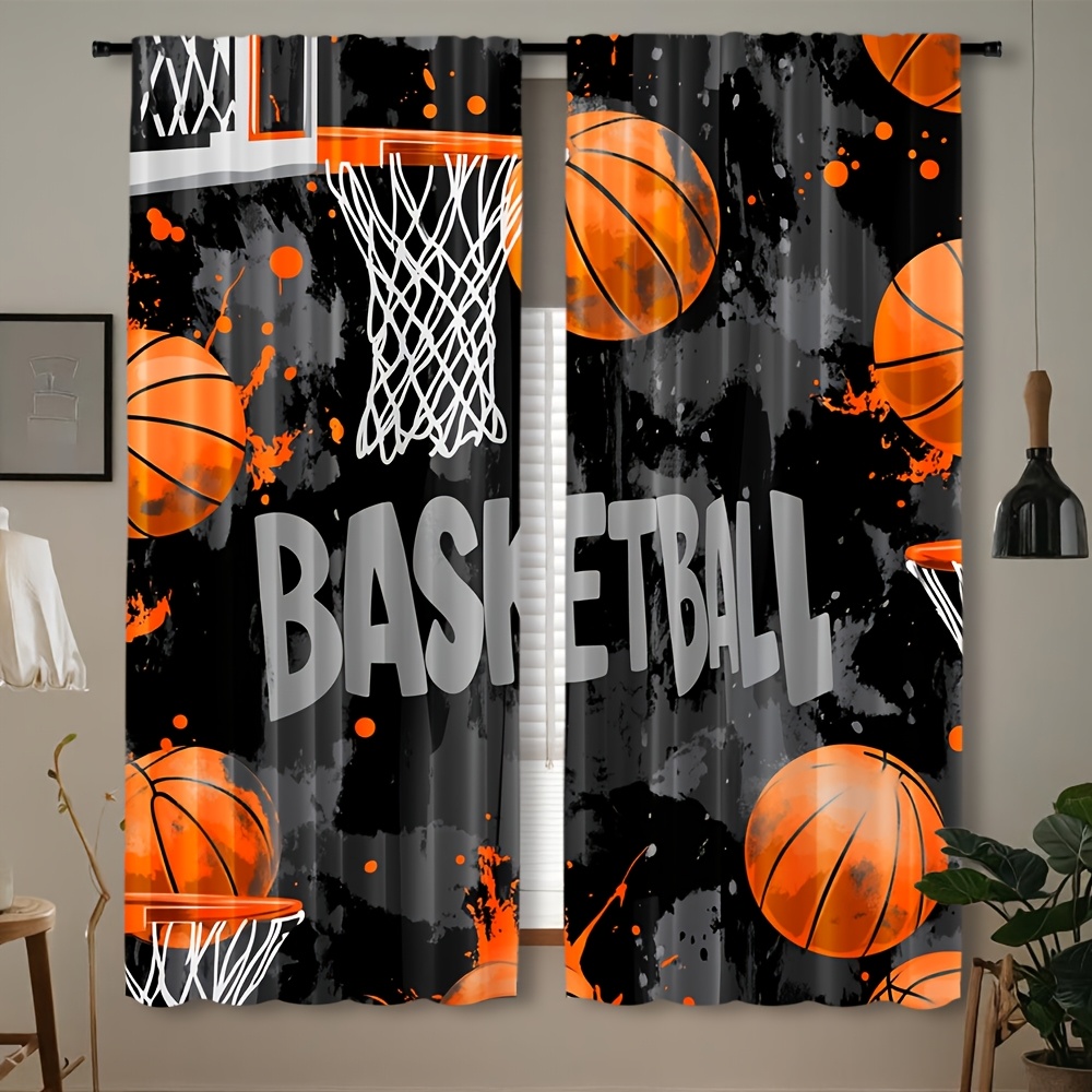 Home Gym Youtube - Cortina Deportiva de Baloncesto Negra, Decoración