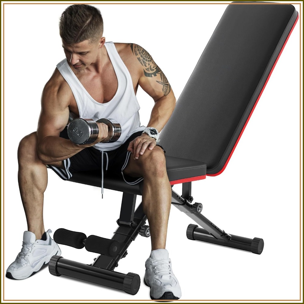 Home Gym Foldable - Banco de pesas ajustable para entrenamiento