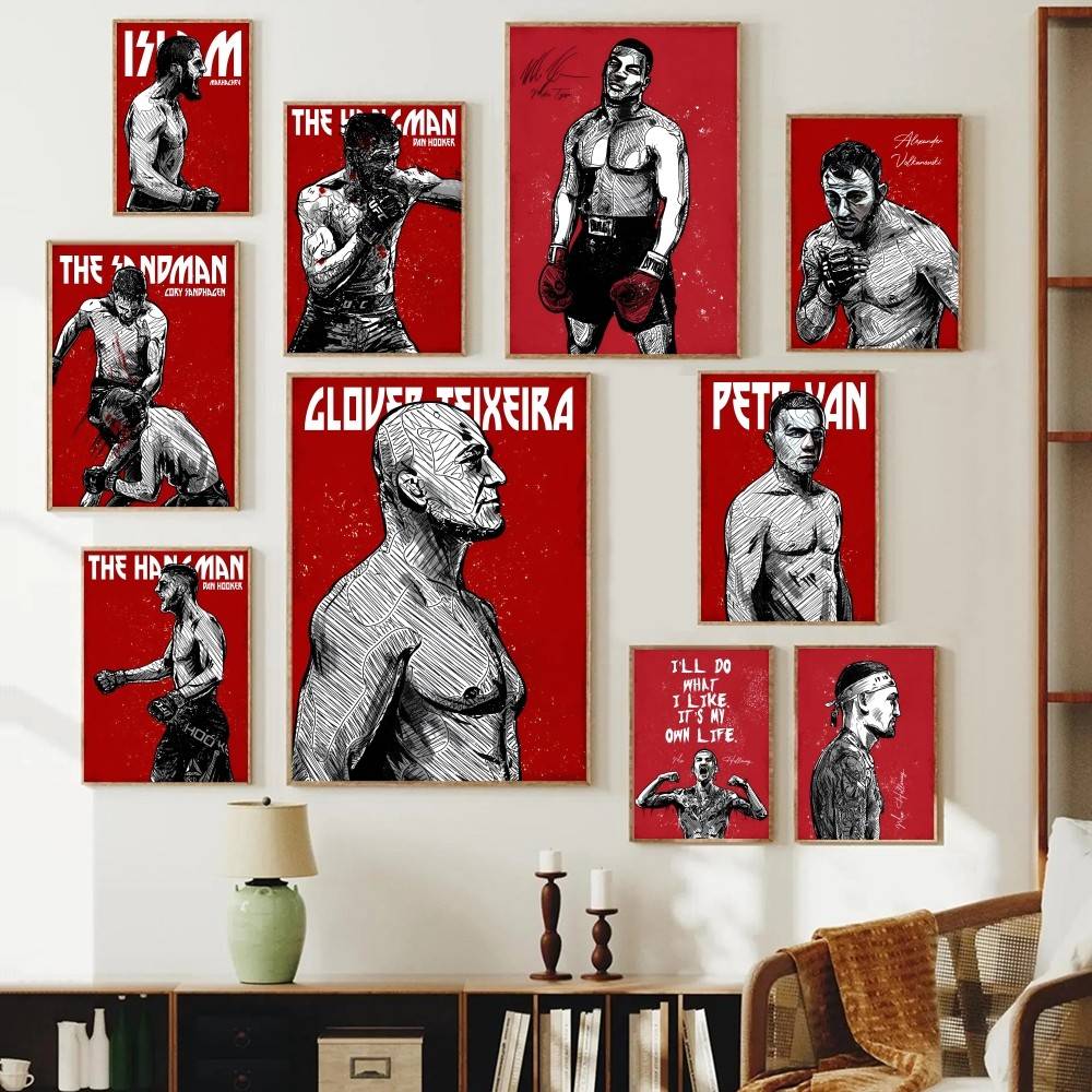 Home Gym Quotes - Póster de Papel de Atleta de