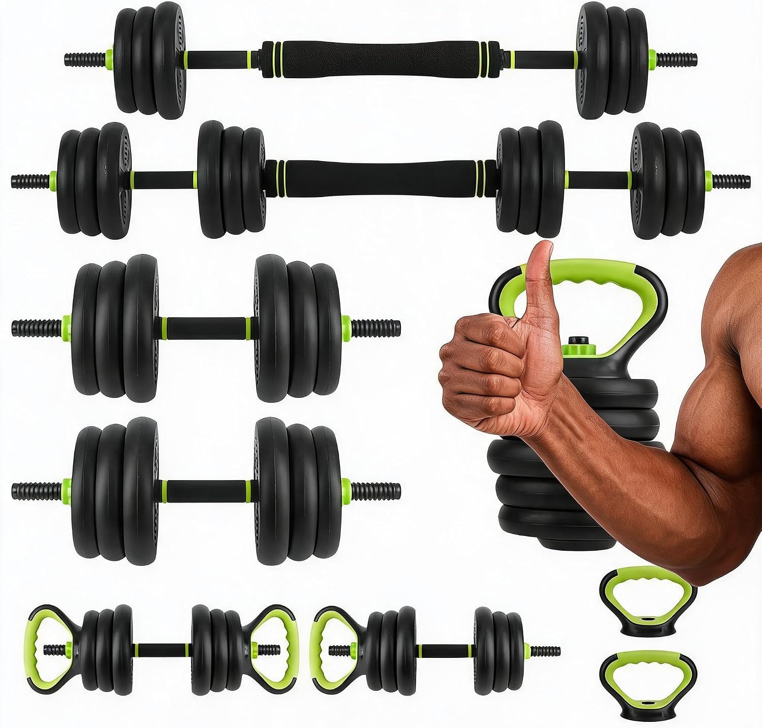Home Gym Outfit - Juego de Mancuernas Ajustables 4 en