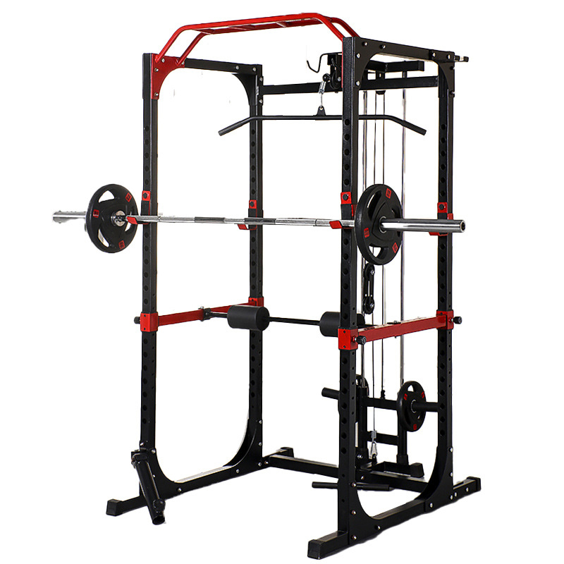 Squat Rack Power - Barra de dominadas multiagarre con rejilla