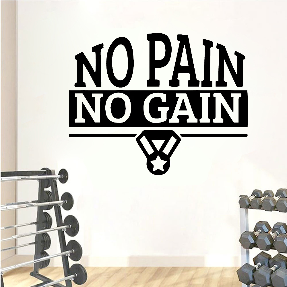 Home Gym Quotes - Vinilos Decorativos para Pared de Gimnasio