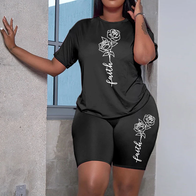 Home Gym Outfit - Conjunto Deportivo con Estampado de Letras