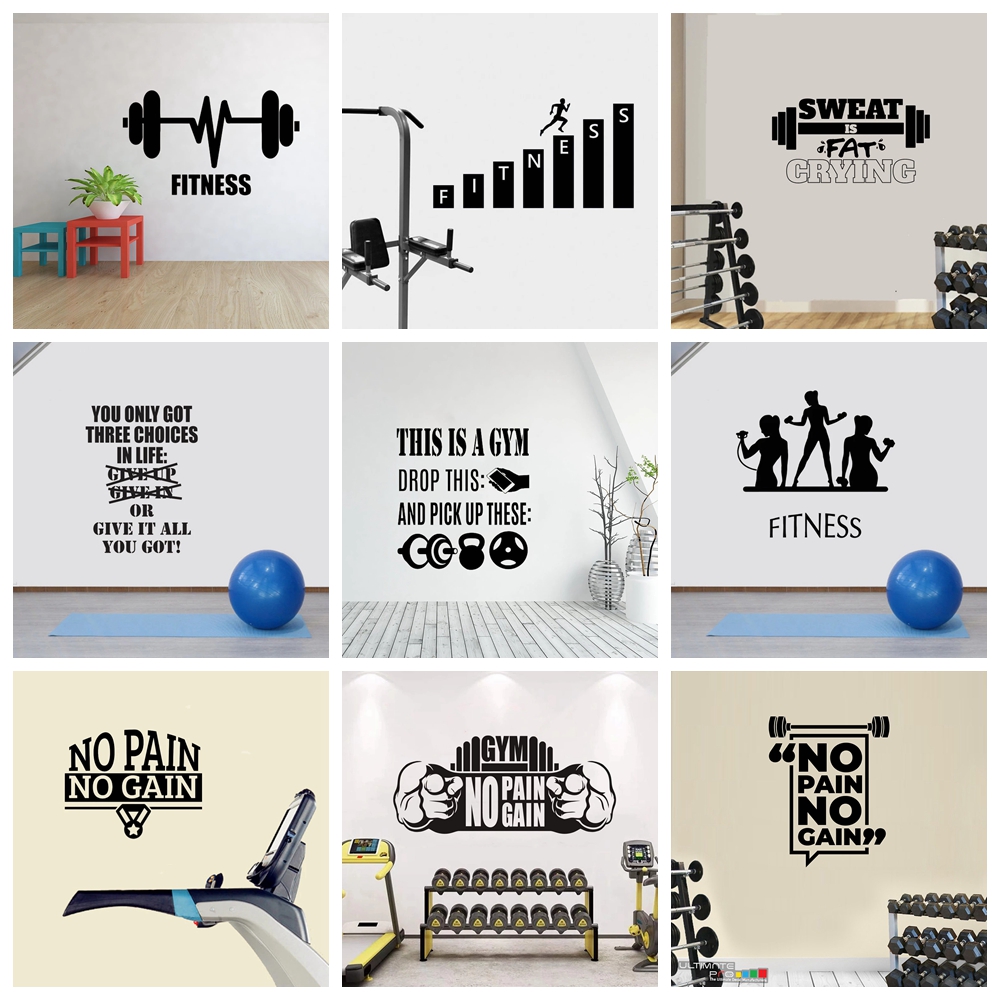 Home Gym Furniture - Pegatina de pared de Cultura de