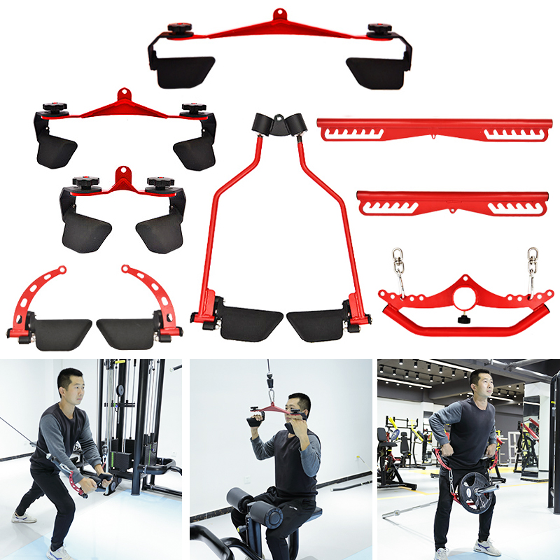 Cable Pulley System - Barra de tracción ajustable para Fitness,