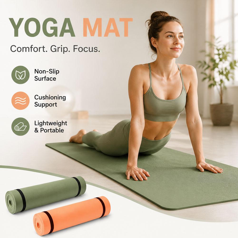 Gymnastics Mat Thick - Esterilla de Yoga y Pilates Antideslizante