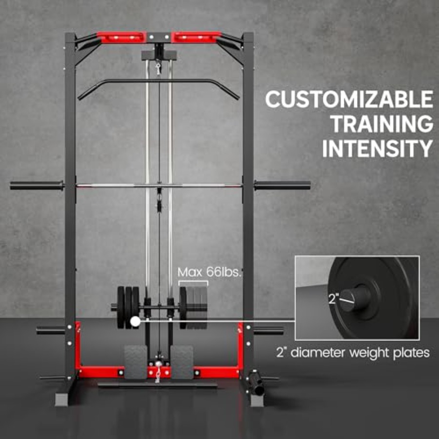 Jaula de potencia multifunción - Squat Rack Power reseña y precio