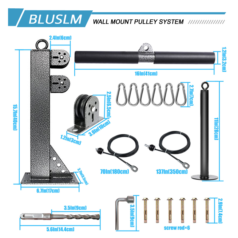 Sistema de polea de gimnasio m - Cable Pulley System reseña y precio
