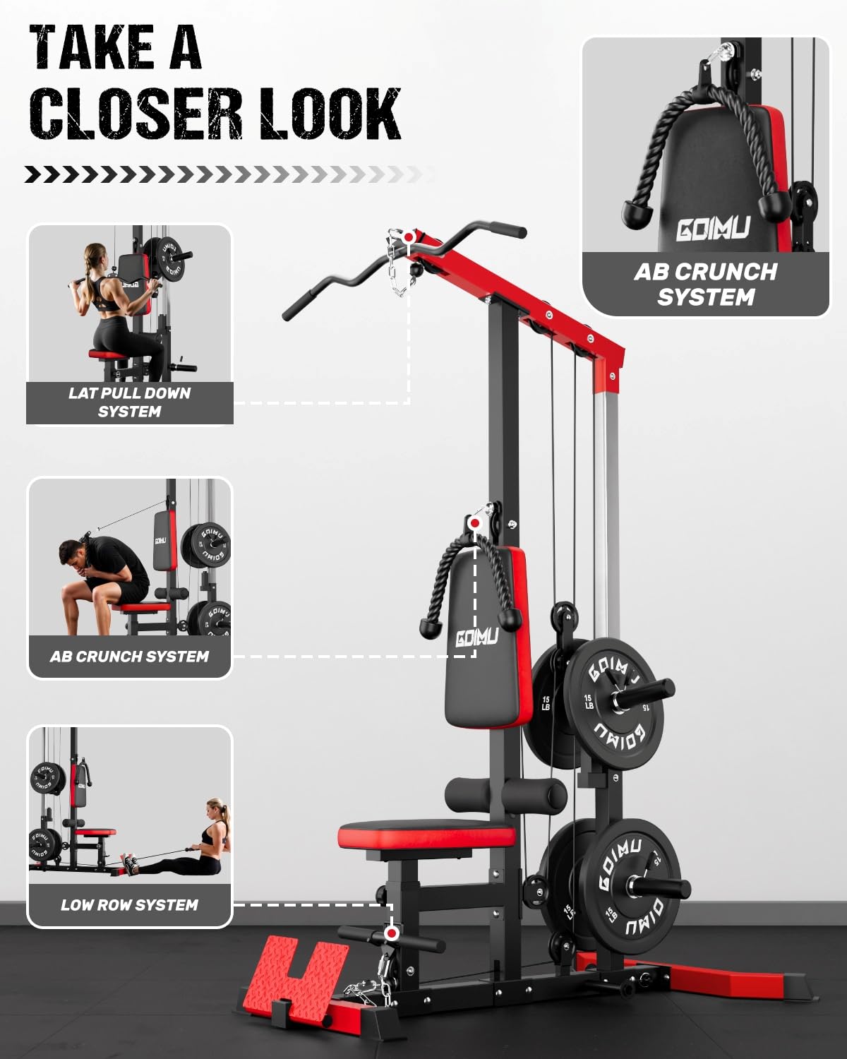 Máquina de Poleas 3 en 1 para  - Home Gym Lat Pulldown reseña y precio