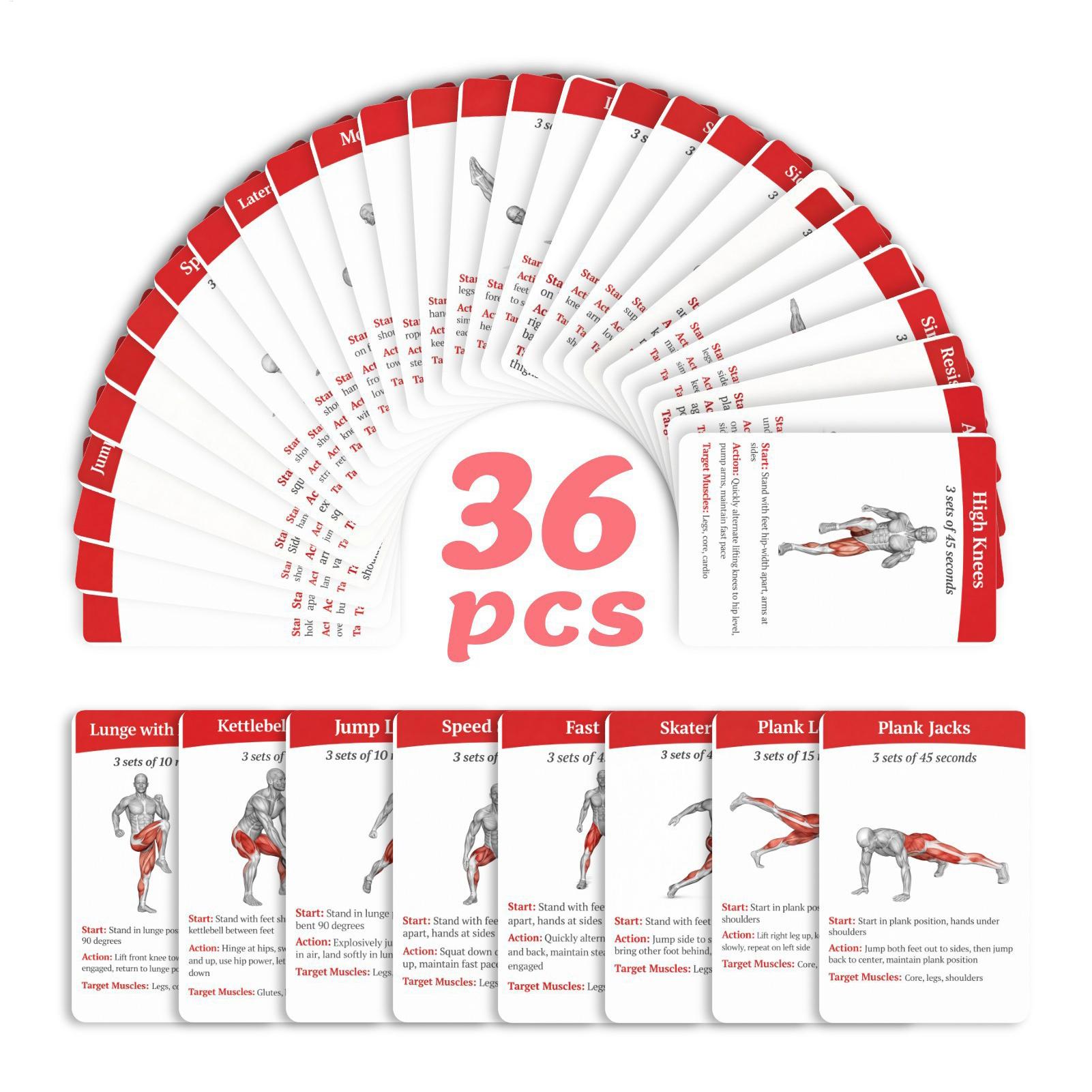 Tarjetas de Ejercicio, Paquete - Home Gym Outfit reseña y precio