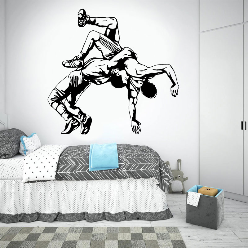 Calcomanías de pared de lucha  - Home Gym Furniture reseña y precio