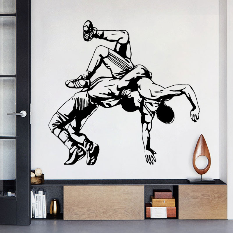 Calcomanías de pared de lucha  - Home Gym Furniture reseña y precio