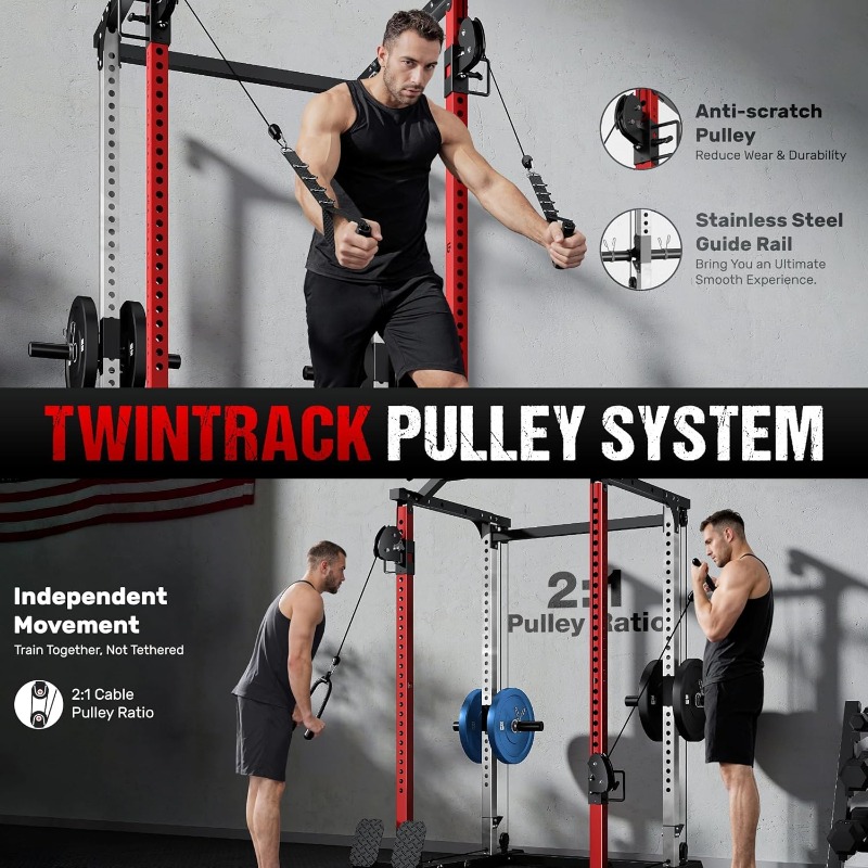 Jaula de potencia DP01, rack d - Squat Rack Power reseña y precio