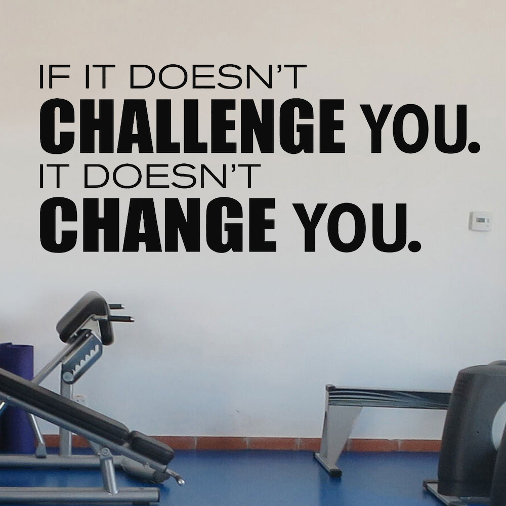 No desafío, no te cambiarse, c - Home Gym Quotes reseña y precio