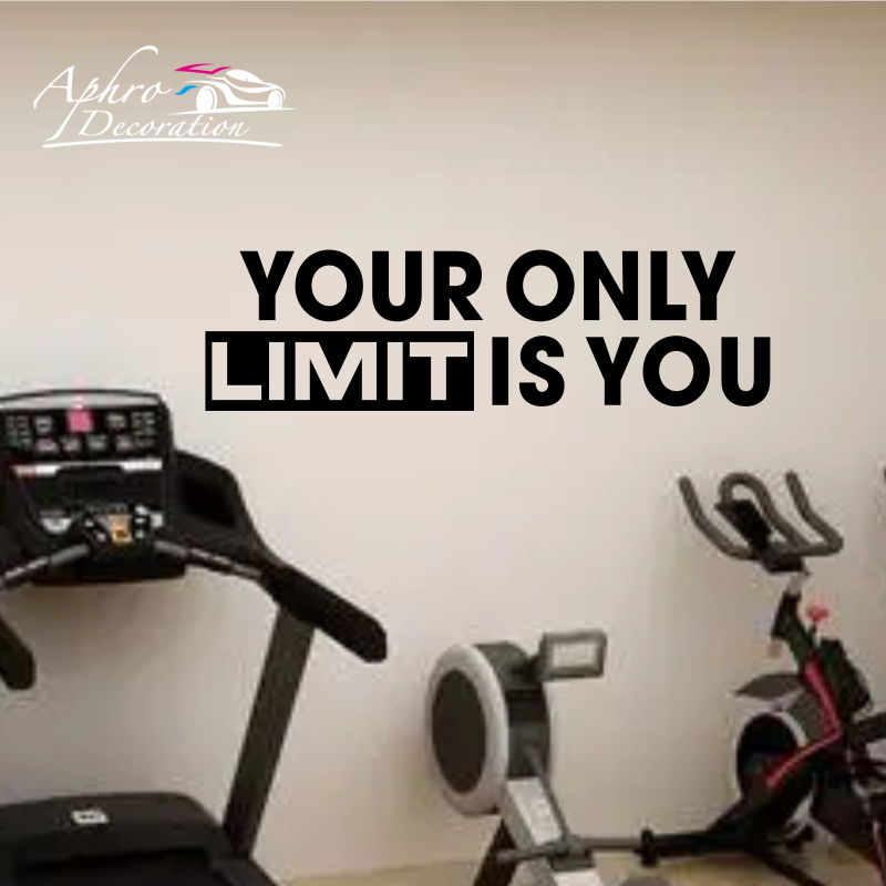 Your only limit is you-calcoma - Home Gym Quotes reseña y precio