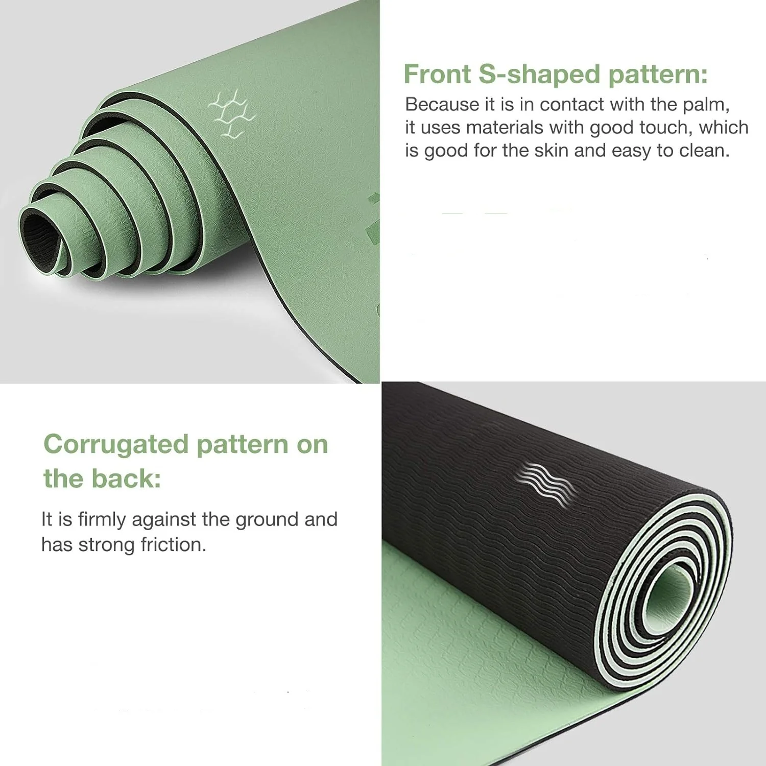 La estera de yoga TPE es ecoló - Gymnastics Mat Thick reseña y precio