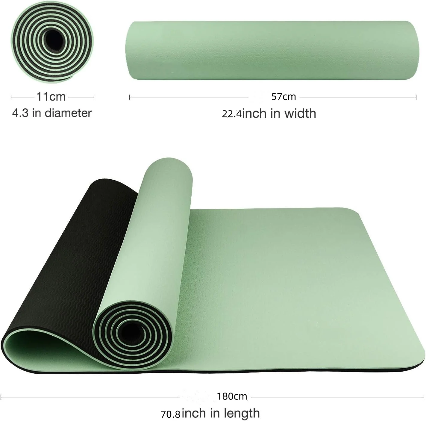 La estera de yoga TPE es ecoló - Gymnastics Mat Thick reseña y precio