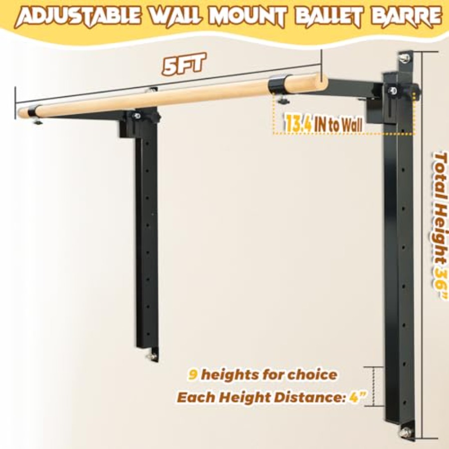 Barra de Ballet para Montar en - Home Gym Foldable reseña y precio