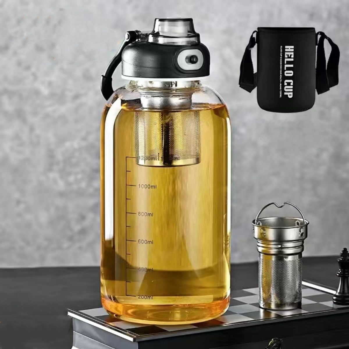Vaso de té de vidrio con infus - Kettler Home Gym reseña y precio