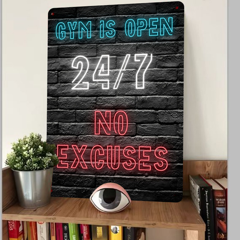 Gimnasio 24 7 efecto neón abie - Home Gym Quotes reseña y precio