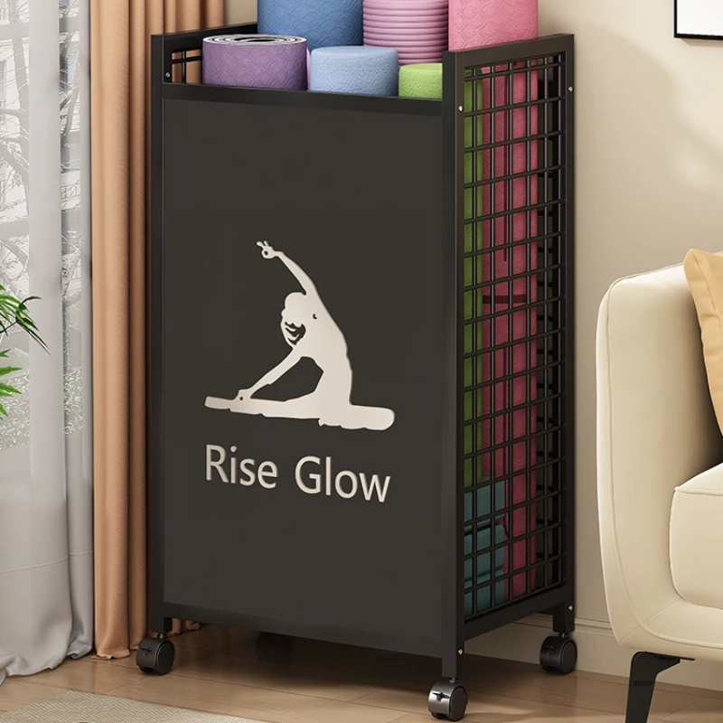Carro de ejercicios móvil con  - Home Gym Yoga Storage reseña y precio