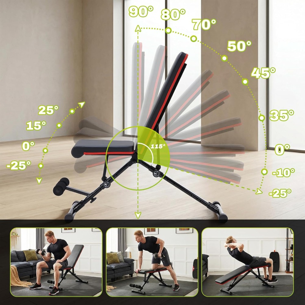 Banco de pesas ajustable para  - Home Gym Foldable reseña y precio