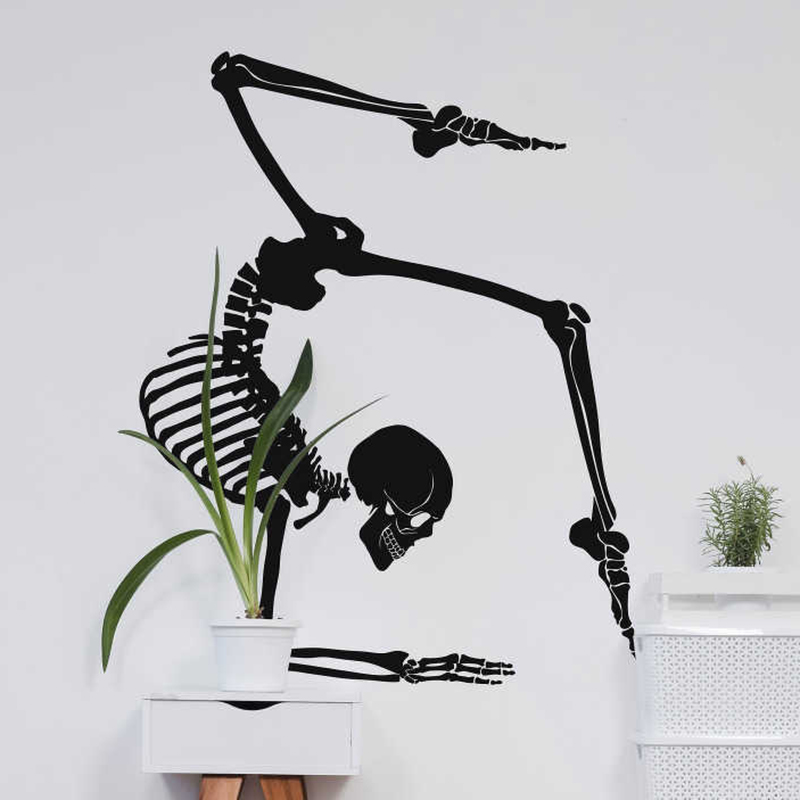 Calcomanía de pared de esquele - Home Gym Furniture reseña y precio
