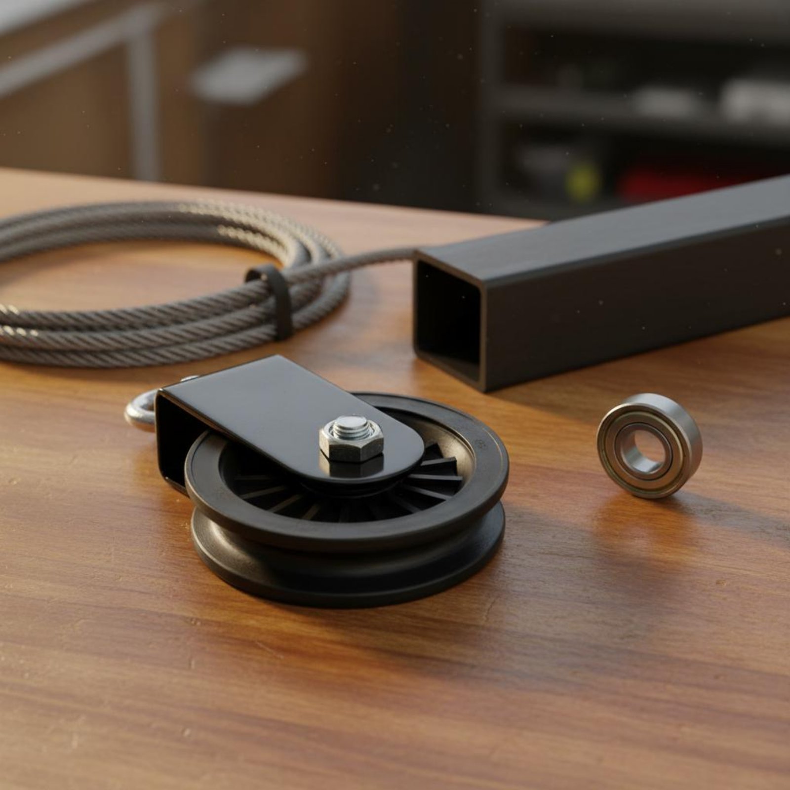 Soporte de polea DIY silencios - Cable Pulley System reseña y precio