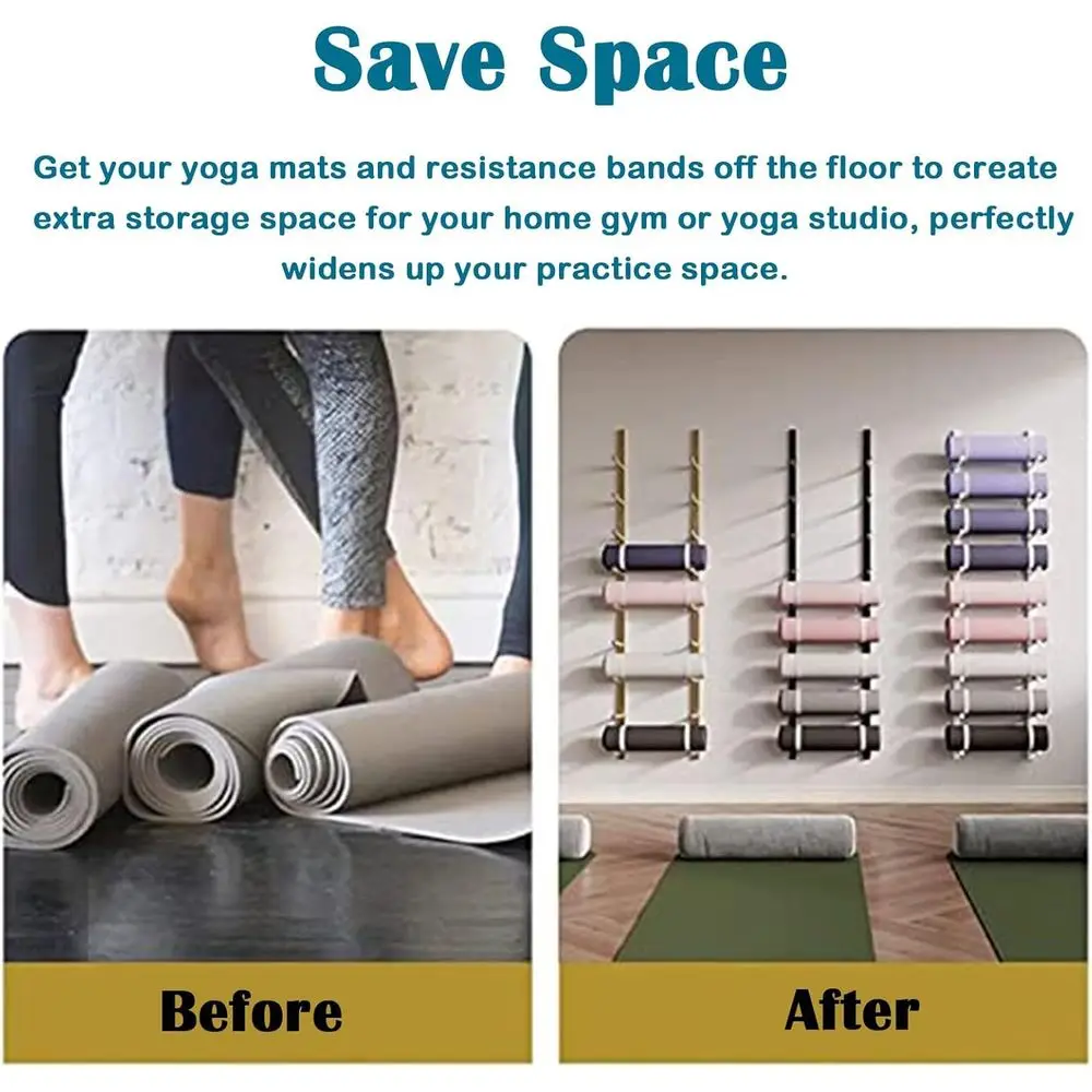Soporte Metálico de Pared para - Home Gym Yoga Storage reseña y precio
