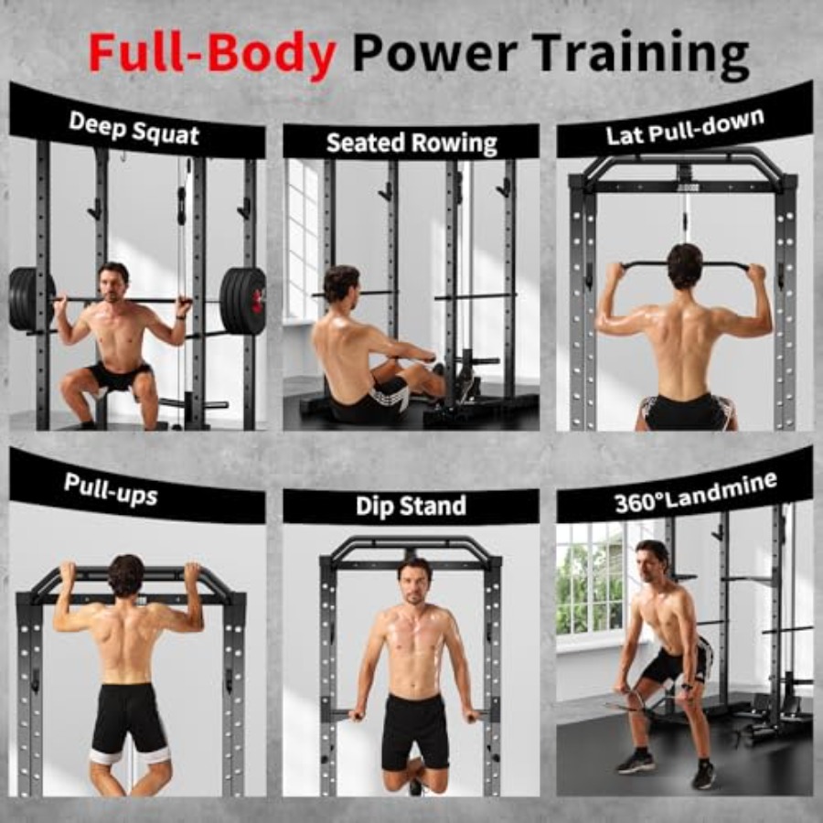 Rack de potencia para gimnasio - Squat Rack Power reseña y precio