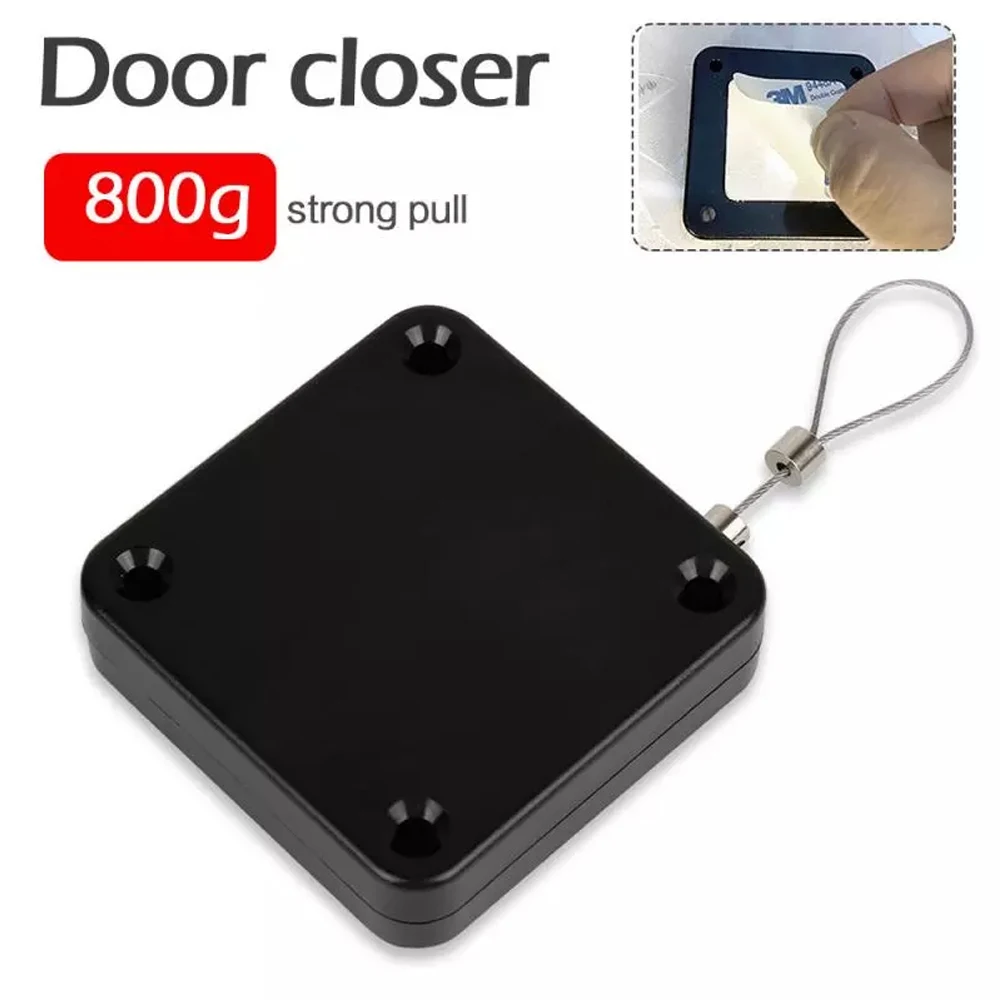 Cierre de puerta automático, e - Cable Pulley System reseña y precio