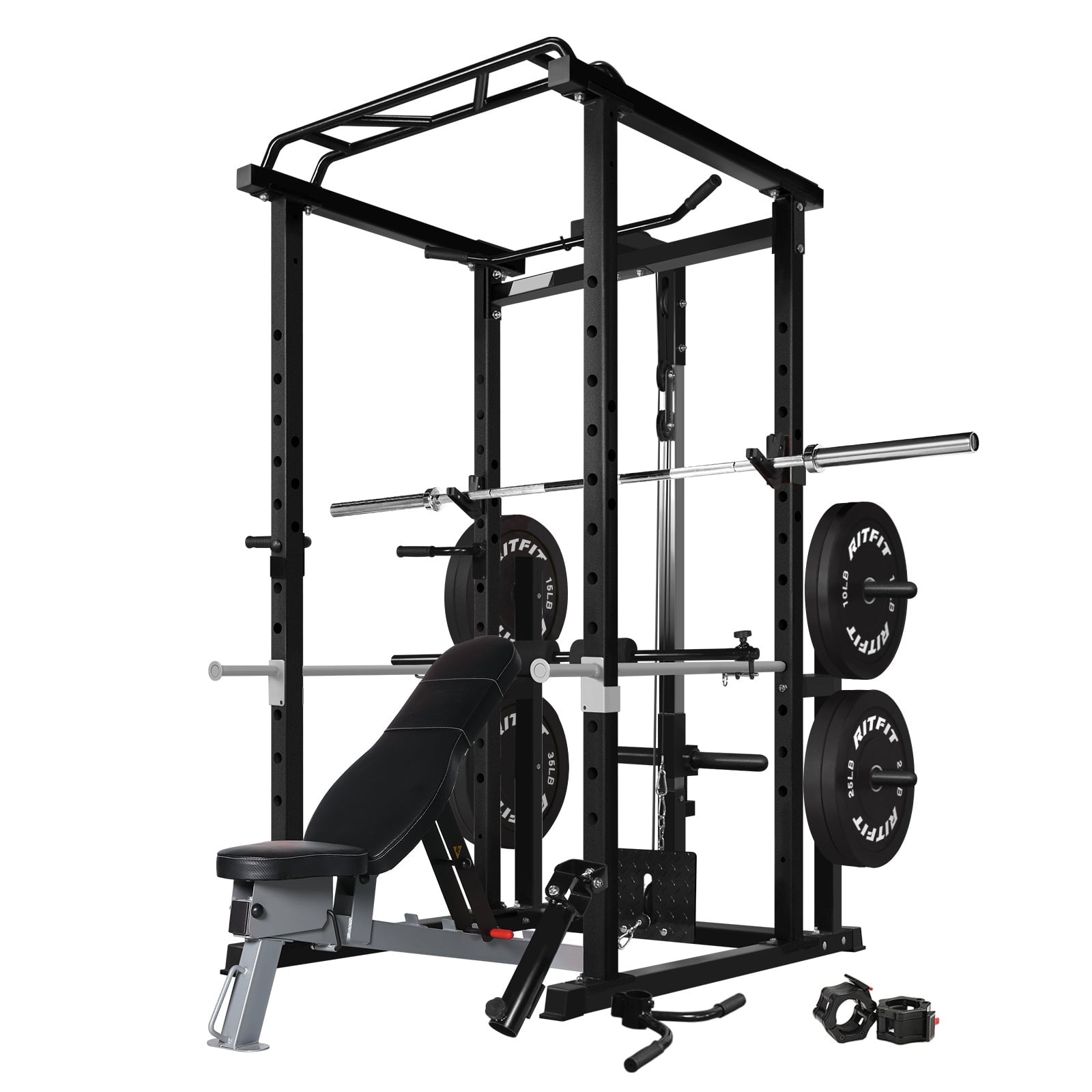 Jaula de potencia multifunción - Squat Rack Power reseña y precio