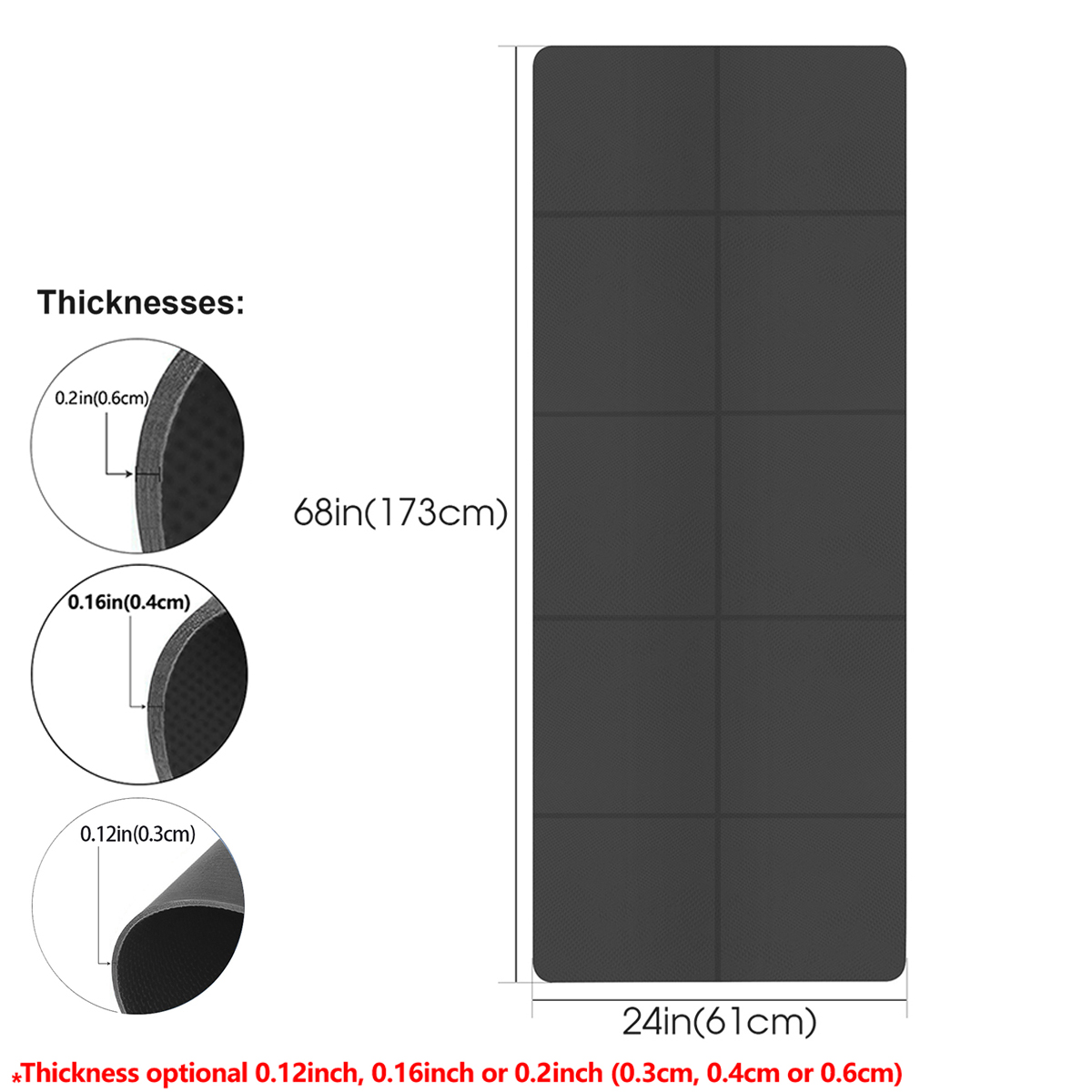 Estera de Yoga plegable, color - Gymnastics Mat Thick reseña y precio