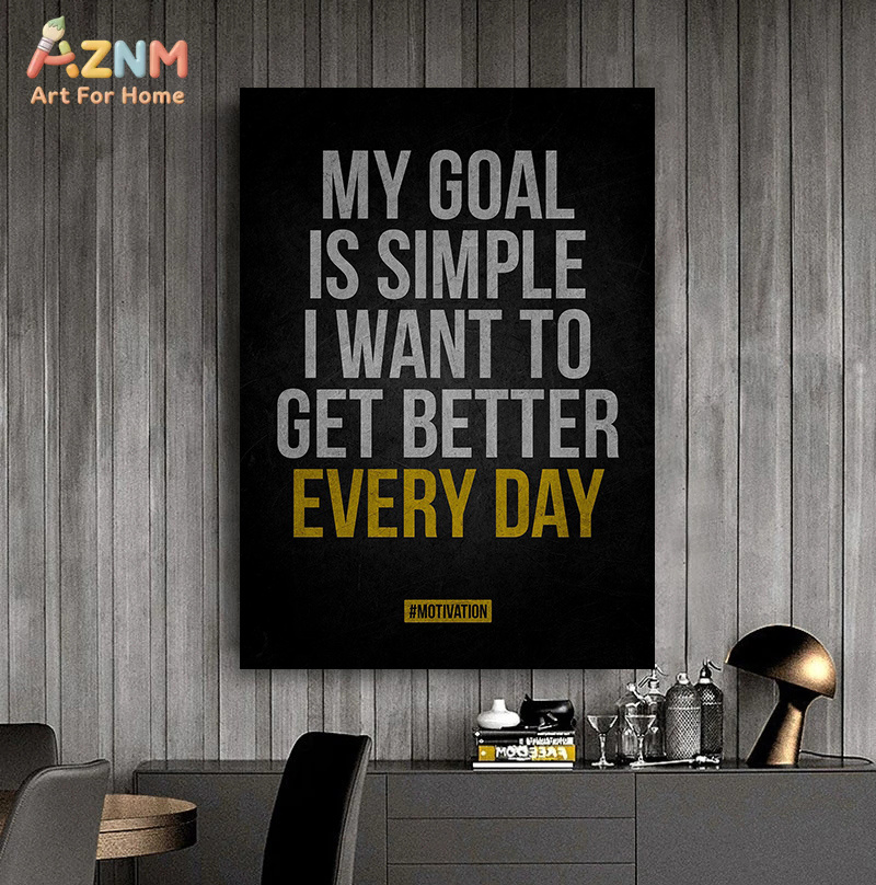 AZNM - Lienzo decorativo con c - Home Gym Quotes reseña y precio