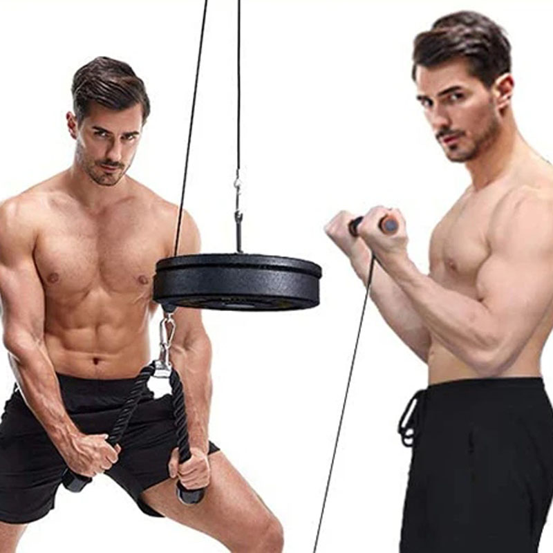 Sistema de polea de Cable de g - Home Gym Diy Pulley System reseña y precio