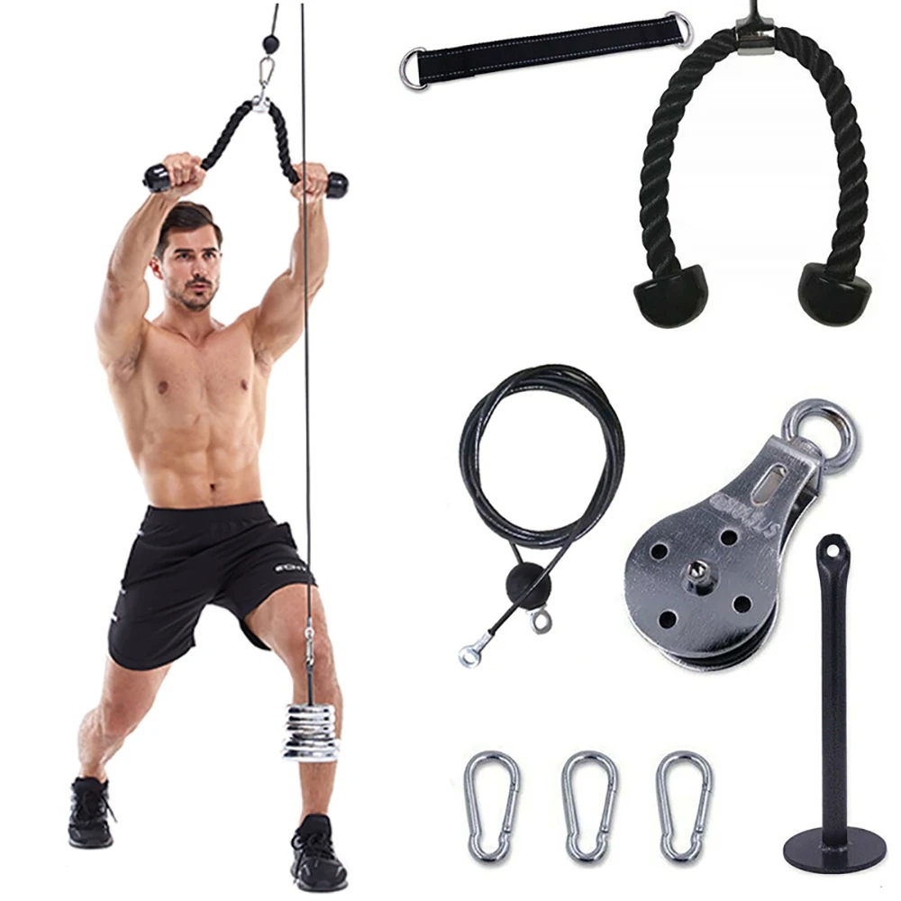 Sistema de polea de Cable de g - Home Gym Diy Pulley System reseña y precio