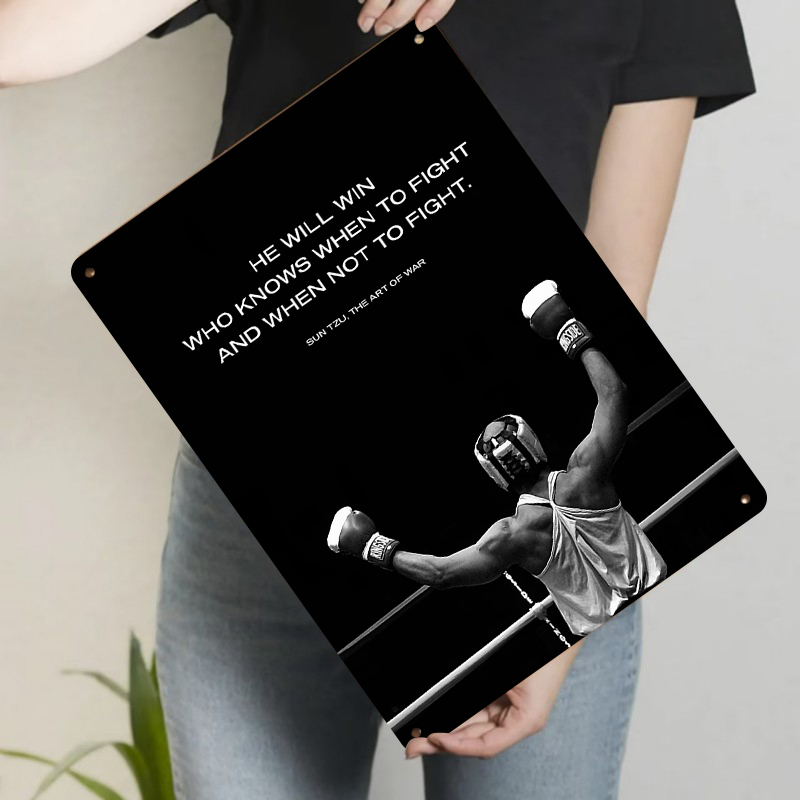 Sun Tzu cita boxeo temático Me - Home Gym Quotes reseña y precio