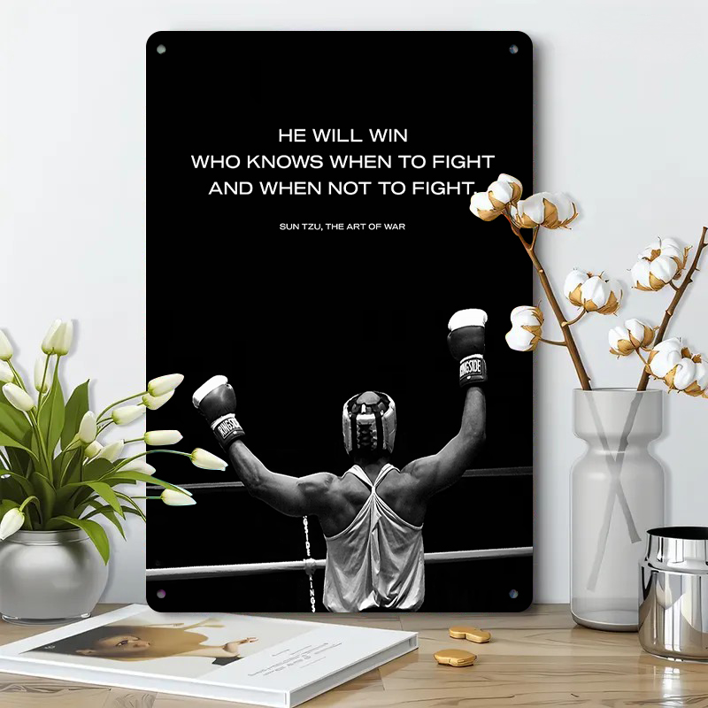 Sun Tzu cita boxeo temático Me - Home Gym Quotes reseña y precio