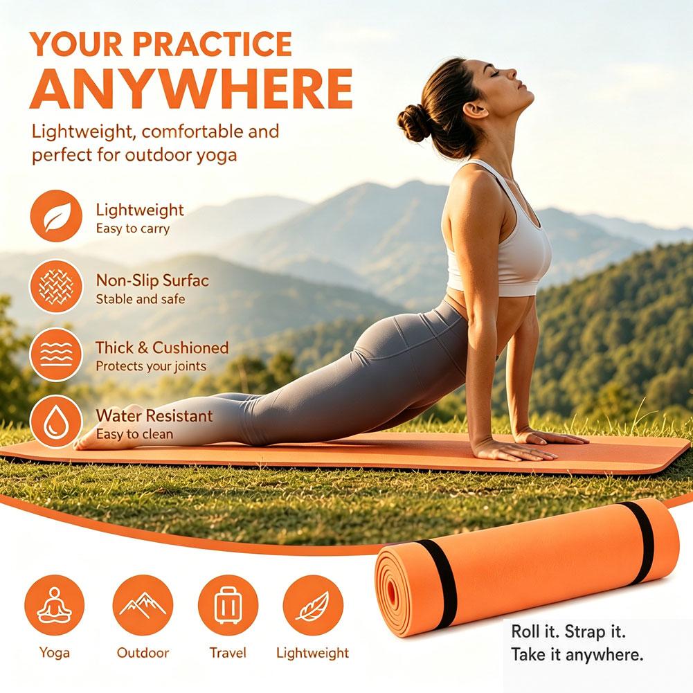 Esterilla de Yoga gruesa antid - Gymnastics Mat Thick reseña y precio