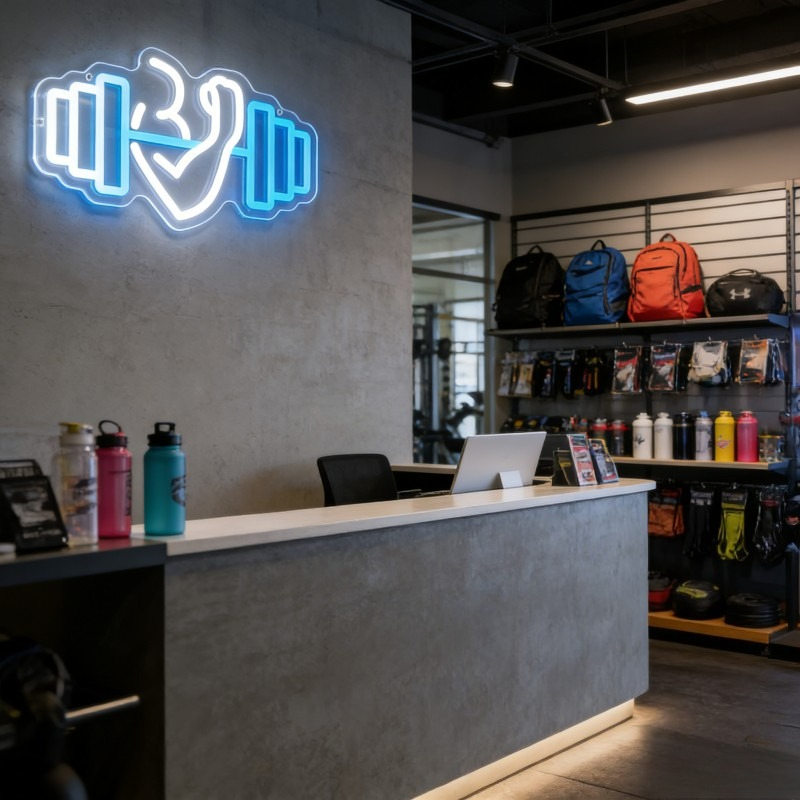 Letrero LED de Neón con Diseño - Home Gym Quotes reseña y precio
