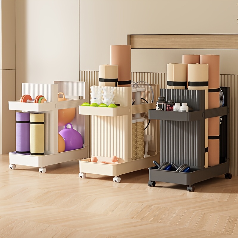 Estante vertical para almacena - Home Gym Yoga Storage reseña y precio