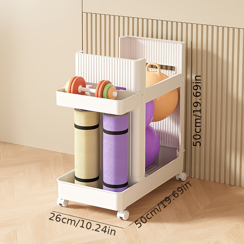 Estante vertical para almacena - Home Gym Yoga Storage reseña y precio