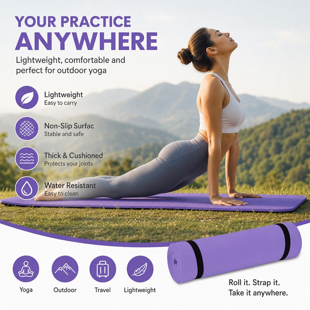 Esterilla de Yoga gruesa antid - Gymnastics Mat Thick reseña y precio