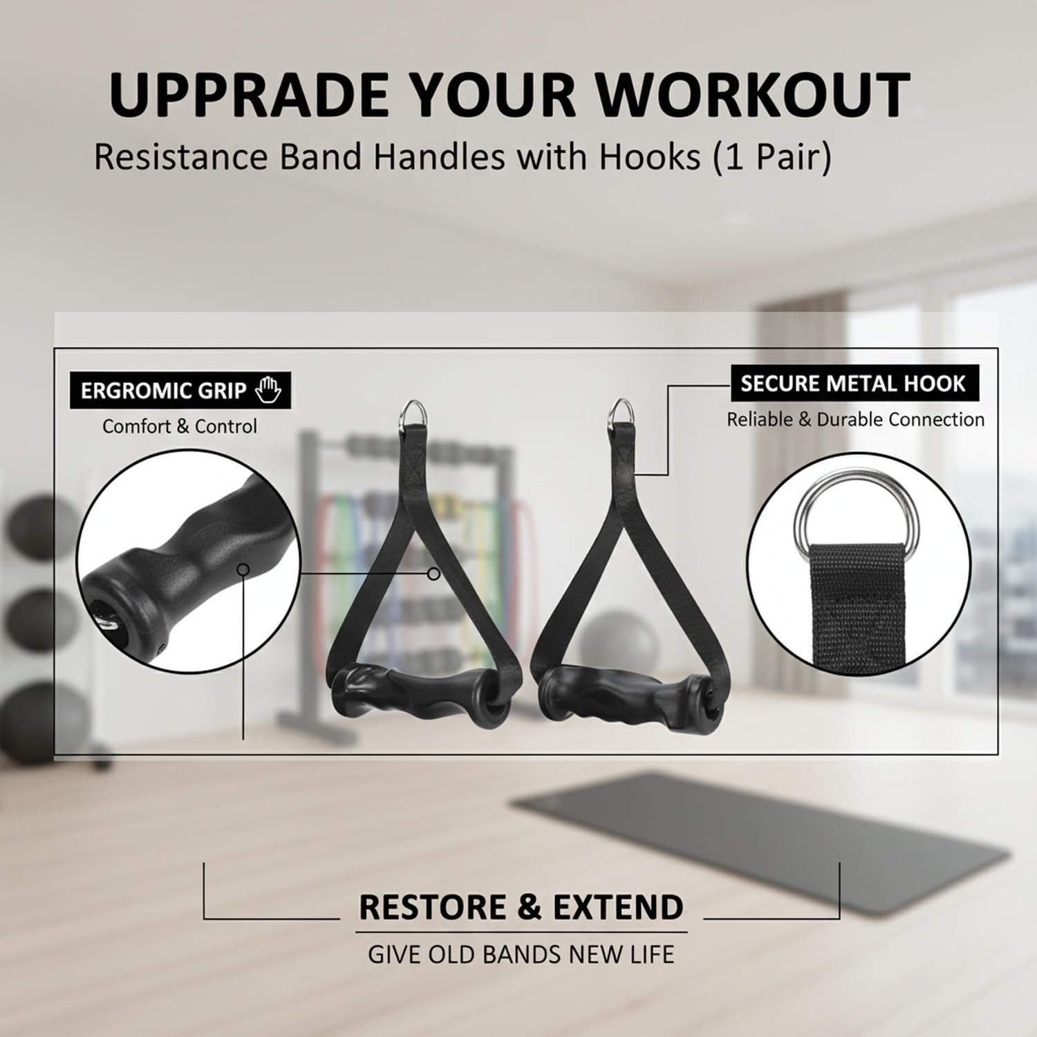 1 Par de Agarraderas Ergonómic - Cable Pulley System reseña y precio