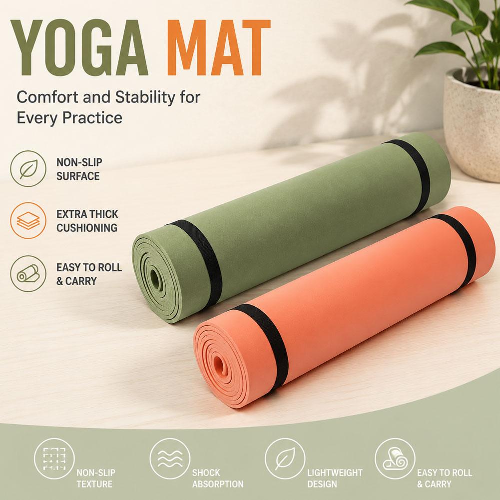 Esterilla de Yoga y Pilates An - Gymnastics Mat Thick reseña y precio